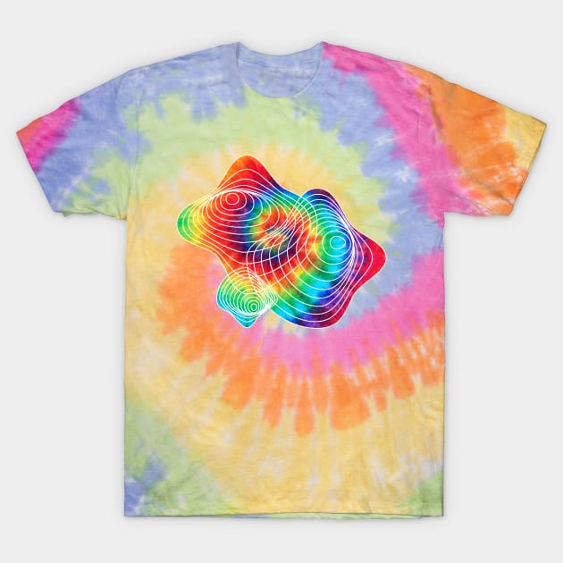 Hypnotic Tie-Dye Trippy Hippie Art T-Shirt by Souls.Print